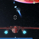 A Lego comet traveling through space as seen in the game.